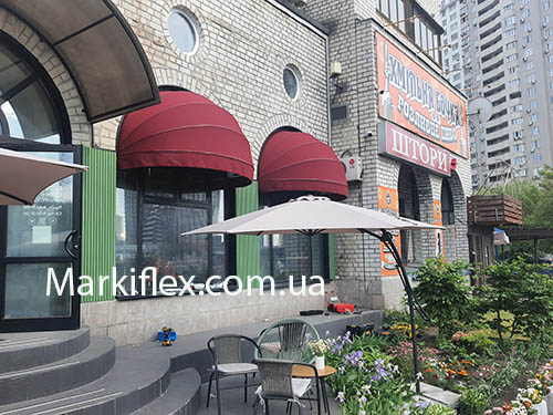 Ковшевая маркиза в ресторане Киева